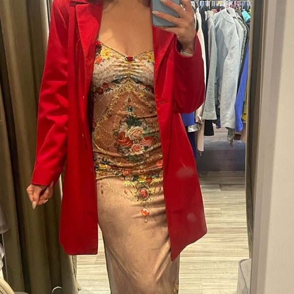 Floral Pink Gothic Camisole Top - Picture 6 of 7